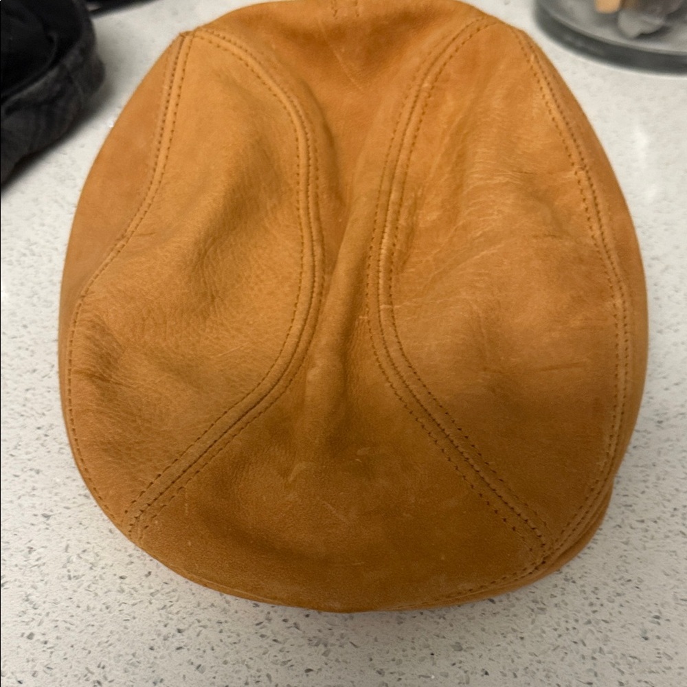Stetson Tan Leather Cap